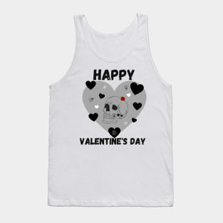 Gothic I love you skull, planchette and heart Tank Top